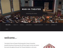 Tablet Screenshot of marvatheater.com